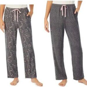 Cuddl Duds CuddleDuds Celestial Star pants NWT 2 pairs 2XL 3XL gray pink stars